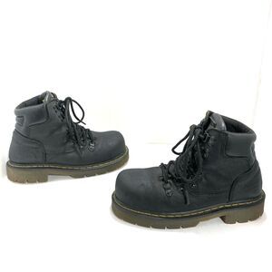 Dr. Martens  Industrial Steel Toe Safety Work Boots Womens Size 6 Black